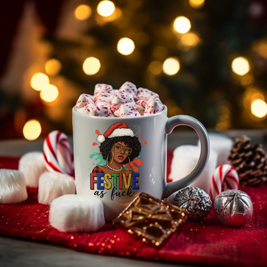 🎄 Festive As F*** – Christmas PNG Digital Download 🎄